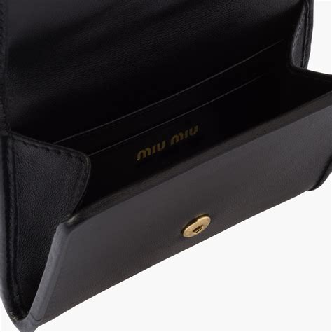 miu miu card holder hk|Women's Leather cardholder .